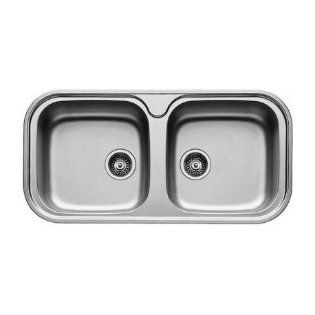 Pyramis Jumbo Twin Λείος Νεροχύτης (96x48) 2B
