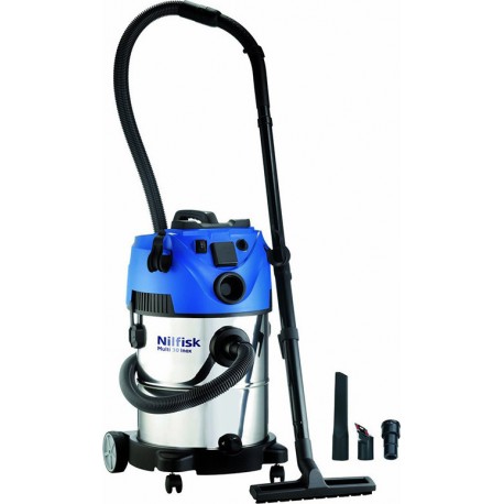 Nilfisk Multi II 30 T Inox VSC Ηλεκτρική Σκούπα Υγρών - Στερεών