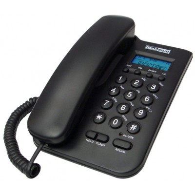 Maxcom KXT100 Μαύρο με Οθόνη και Ασφάλεια Κλειδώματος Πληκτρολογίου