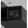Pyramis Ecoline Απορροφητήρας Συρόμενος 60cm Inox με Μαύρο Γυαλί (065032801)