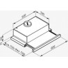 Pyramis Ecoline Απορροφητήρας Συρόμενος 60cm Inox με Μαύρο Γυαλί (065032801)