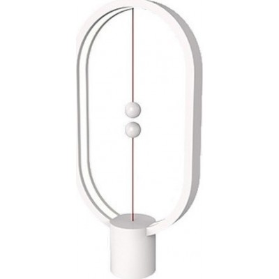 Allocacoc Heng Balance Plastic Lamp Ellipse White Μαγνητικό Φωτιστικό LED