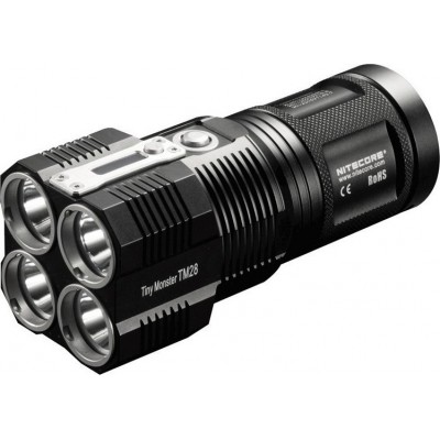 NiteCore TM28 Tiny Monster Επαναφορτιζόμενος Φακός LED + 4 X 18650 Μπαταρίες + protection board