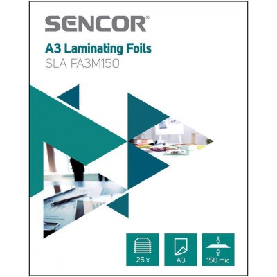 Sencor FA3M150 Ζελατίνες Πλαστικοποίησης Α3 25 Τμχ.