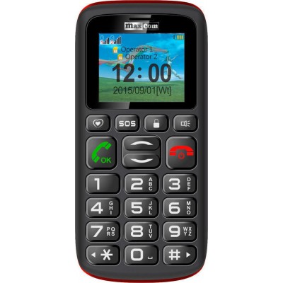 Maxcom MM428BB (Dual Sim) με Μεγάλα Πλήκτρα, Φακό και Πλήκτρο SOS