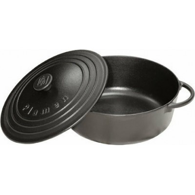 Plamen Μαντεμένια κατσαρόλα 5,7 Lt με καπάκι 30cm
