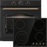 Gorenje BOS67372CLB + EC642CLB Classico Φούρνος άνω Πάγκου με Κεραμικές Εστίες