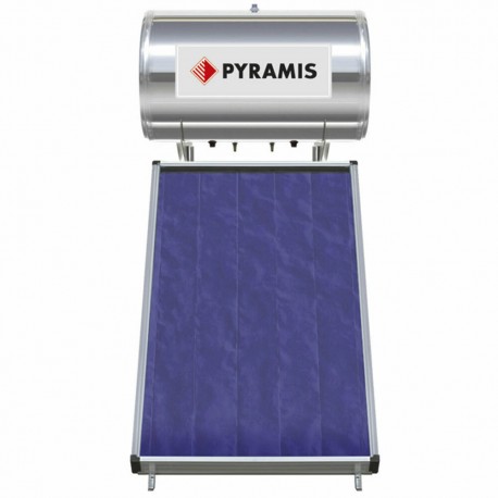 Pyramis Ηλιακός Θερμοσίφωνας 160lt Διπλής Ενέργειας με Επιλεκτικό Συλλέκτη (026002301)