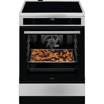 AEG CIB6645ABM Κουζίνα με Επαγωγικές Εστίες Inox