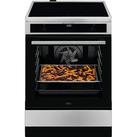 AEG CIB6645ABM Κουζίνα με Επαγωγικές Εστίες Inox