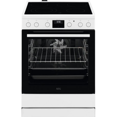 AEG CCB6442MBW Κουζίνα 73lt με Κεραμικές Εστίες Π59.6εκ. Λευκή