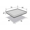Brandt BPI6449BL Επαγωγική Εστία Αυτόνομη 77x51cm