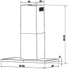 Faber TSPG X/BK A90 2LS Απορροφητήρας Καμινάδα Inox