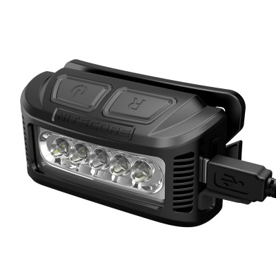 NiteCore NU10 Επαναφορτιζόμενος Φακός Κεφαλής Black+Black Headband