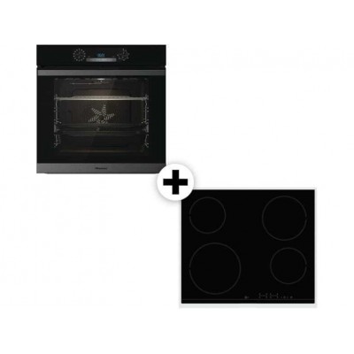 Hisense BSA65226AB + E6431X Εντοιχιζόμενο Σετ Φούρνος και Εστία