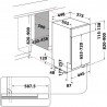 Whirlpool WSBO 3O23 PF X Εντοιχιζόμενο Πλυντήριο Πιάτων