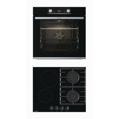 Gorenje BOSX6737E13BG + GCE691BSC Φούρνος άνω Πάγκου με Εστίες Μικτές