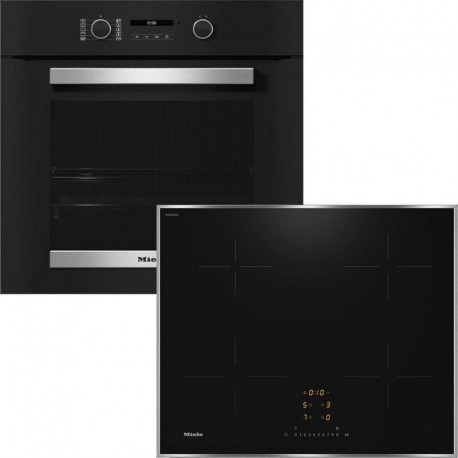 Miele H 2465 B + KM 7361 FR Φούρνος άνω Πάγκου με Επαγωγικές Εστίες 12144170 + 12315500