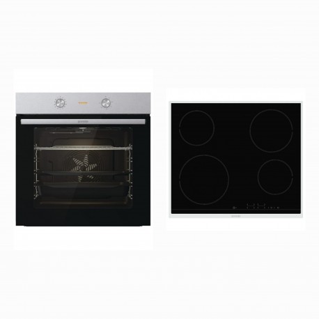 Gorenje BO6717E03X + ECT641BX Φούρνος άνω Πάγκου με Κεραμικές Εστίες