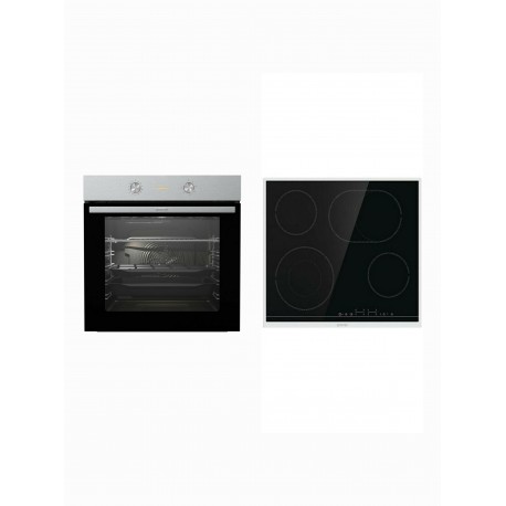 Gorenje BO6717E03X + ECT43X Φούρνος άνω Πάγκου με Κεραμικές Εστίες
