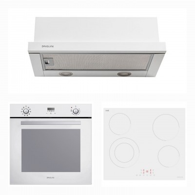 Davoline BBA 6010 + WVC 6005 + Omega Plus White 60 Εντοιχιζόμενο Σετ Οικιακών Συσκευών